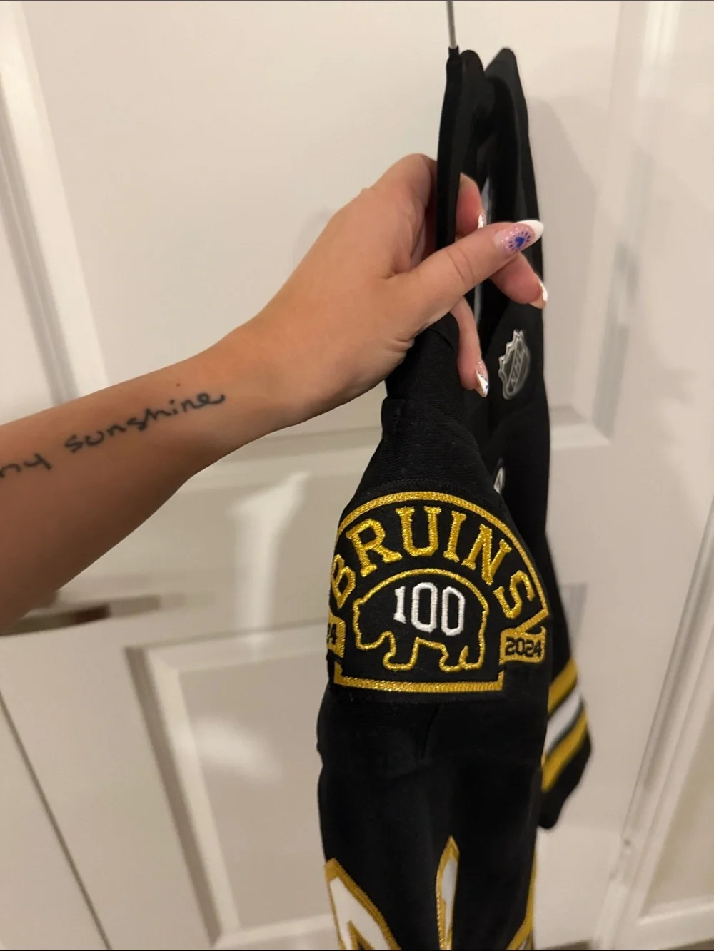 NWT Boston Bruins Pastrnak #88 size 46 100 year anniversary jersey